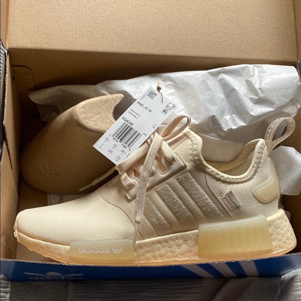 Adidas NMD R1 Cream Sneakers